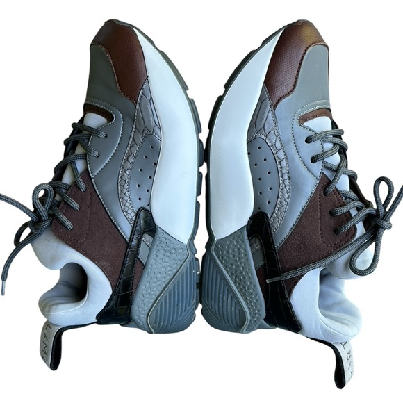 Stella McCartney Women Eclypse Chunky Sneakers White‎ Brown Platform EUR 37 US 7 - Picture 3 of 10